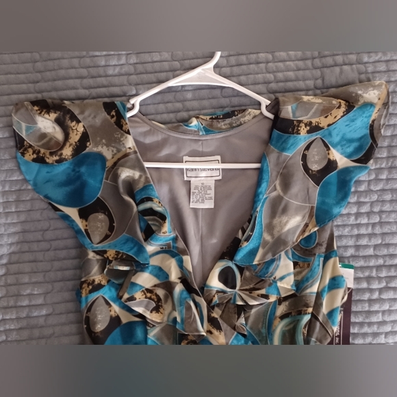 Karin Steven's (10) Dress w/tie belt - New with Tags - Picture 4 of 8